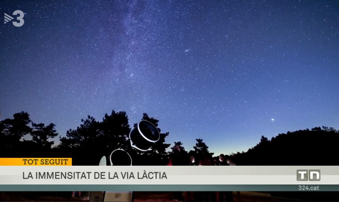 El cel de prades al TN vespre de TV3